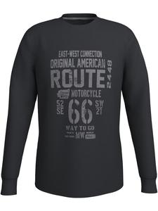 черная рубашка с круглым вырезом Man's World