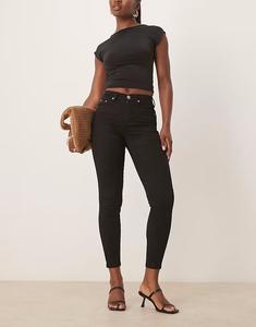 Гламурные узкие джинсы черного цвета Glamorous