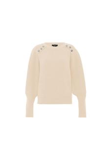 Женский вязаный свитер бежевого цвета faina