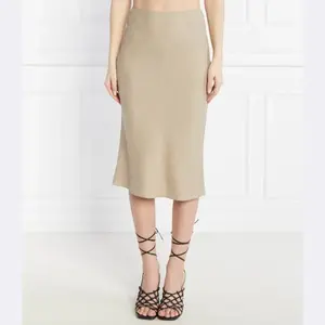 Юбка Saagneta из льна Samsøe Samsøe, бежевый