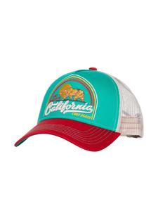 Бейсболка King Kerosin Trucker Cap California бирюзового цвета