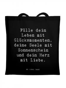 Mr. & Mrs. Panda Сумка с надписью «Легкость в жизни» черного цвета