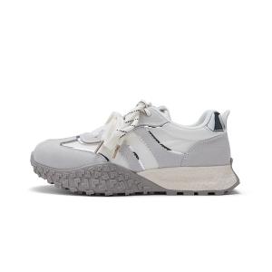 SEMIR Женские низкие кэжуал кеды серебристо-серые, цвет Silver Gray