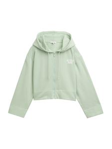 Толстовка с капюшоном на молнии TOM TAILOR DENIM, мятный