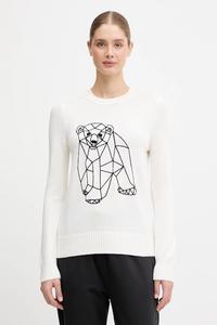 Свитер Ea7 Emporio Armani, бежевый