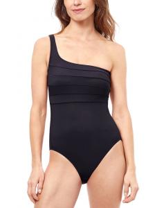 Profile by Gottex Pheobe One Shoulder One-Piece, черный