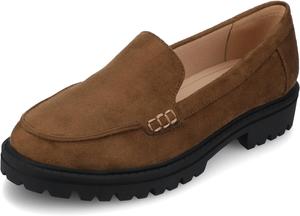 Женские лоферы Journee Comfort System Erika среднего и широкого размера Journee Collection, шоколадный