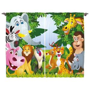 Штора twentyfour Kindergarten II (2 шт), 175 см, разноцветный