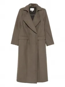 Двубортное пальто с лацканами Gestuz, коричневый