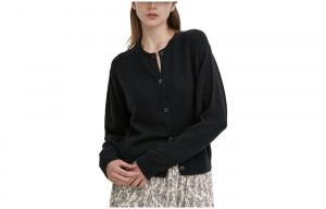 UNIQLO Женский кашемировый свитер, цвет Black