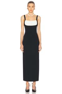 Длинное платье Rowen Rose, Black & White