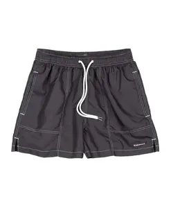 Шоколадные мини-шорты с логотипом: стильный и удобный дизайн. Edmmond Studios, черный