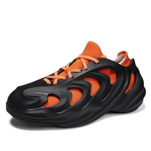 Сандалии Rebound Breathable, быстросохнущие, легкие, амортизирующие, низкие, детские, подростковые Kung Fu partners, черный/оранжевый