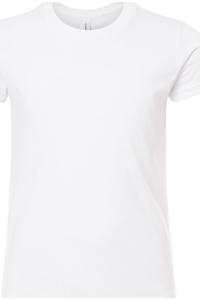 Футболка молодежная BELLA + CANVAS CVC Jersey, цвет solid white blend