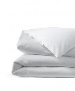 Покрывало на кровать из высококачественного хлопка Supima с плотностью 400 нитей, не требует глажки, сатиновое Lands' End, White, King