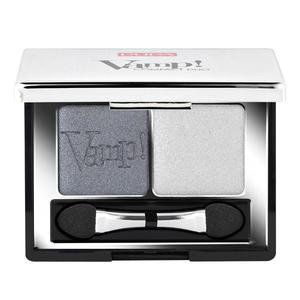 Тени для век vamp! compact dou Pupa Milano, 009 silver stone, вес 2.2 гр.