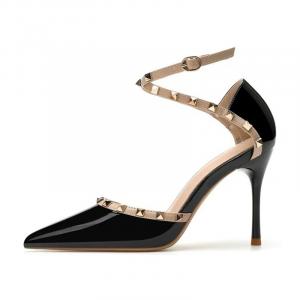 Женские туфли на тонком каблуке и высоком каблуке CAOT, Black