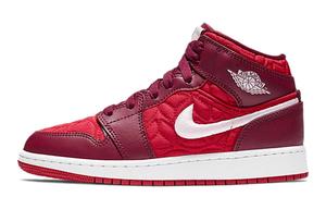 Кроссовки Jordan 1 Mid SE Red Quilt GS