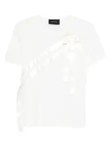 Футболка с бантом sash Simone Rocha, белый