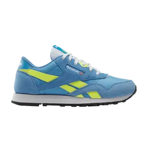 Кроссовки Reebok Classic Nylon Big Kid 'Essential Blue Solar Acid Yellow', синий