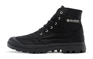 Pampa Canvas Shoes Unisex High-top Black Palladium