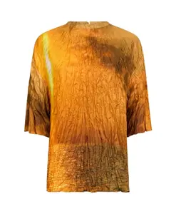 Футболка с принтом заката Roberto Cavalli, оранжевый