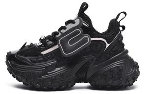 EstherShop Нескользящие и износостойкие низкие кроссовки, увеличивающие рост, унисекс, черные