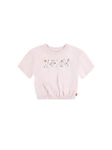 Футболка t-shirt cropped bambina Levi'S, розовый