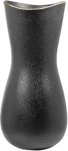 Настольная ваза Fink "Опера", (1 штука), ручная роспись позолоченным краем 38,00 см, Ø 16,00 см, черный