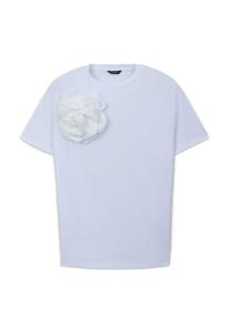 Футболка с принтом FIORE APPLICATO Calliope, молочный