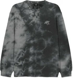 DALIX вышитый UFO лонгслив тай-дай флисовая толстовка