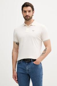 Хлопковая рубашка-поло AUSTWICK Barbour, бежевый