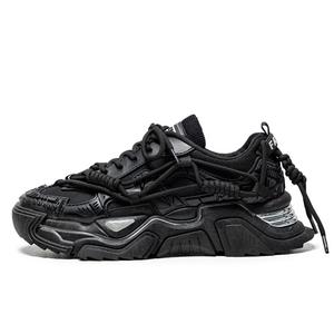 Низкие, износостойкие, нескользящие, массивные, мужские кроссовки JKEM, Black