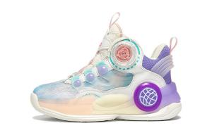 Детские баскетбольные кроссовки с высоким верхом, нескользящие, износостойкие, дышащие MQD, розовый