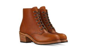 Red Wing Heritage Clara 3404 ботинки женские коричневые кожаные на шнуровке с квадратным каблуком Red Wing Shoes