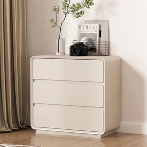 Mikemijia Комод 70х40х63 см для спальни и гостиной из лакированного массива дерева, 5 ящиков