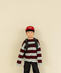 Полосатый вязаный пуловер с длинными рукавами Lowrys Farm, цвет Blue X Brown (85)