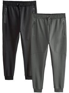 Зауженные брюки Next, темно-серый/черный