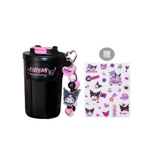 Kulomi Urban Chic Style термостакан 360 мл Sanrio, Urban-Chic Style-Kuromi 360ML[Includes Kuromi Sticker+Beaded Carrying Cord]