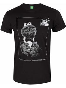 Футболка The Monster T-Shirt черного цвета Sesamestreet