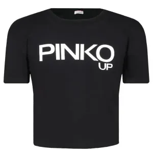 Укороченная футболка из джерси Pinko Up, черный