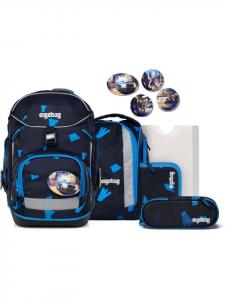 Ergobag Набор школьных рюкзаков, 6 предметов, "VersuchBärjagd 2025" (Охота на медведя 2025) синего цвета