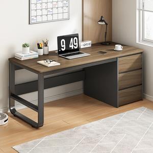 Стол 120 см Naijia с ящиками и полкой, цвет Dark Walnut