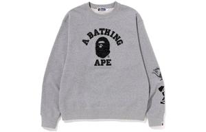 BAPE Tiger Camo College Свободный крой с круглым вырезом A Bathing Ape, черный