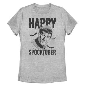 Футболка с контурным рисунком Star Trek Happy Spocktober для юниоров Licensed Character