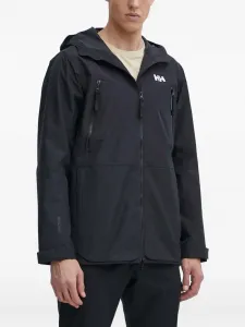 Легкая куртка с капюшоном на молнии Helly Hansen, черный