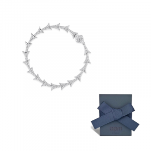 Apm Monaco Браслет из стерлингового серебра 925 пробы, унисекс, серебристо-белый