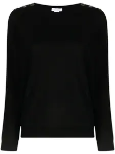 Джемпер с пуговицами на плечах ERES, черный