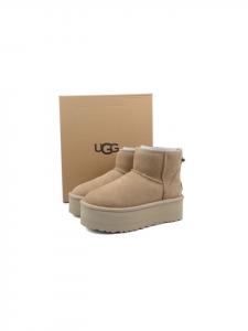 UGG Средние зимние ботинки с флисовой подкладкой цвета хаки