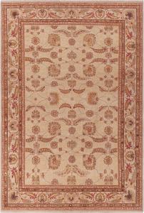 Ковер SAFAVIEH, 244 x 305 см, - коллекция Ziegler Mahal - большой - Ivory, ручной работы из шерсти, традиционный восточный дизайн, идеально для гостиной, спальни, офиса, столовой (ZM15A)